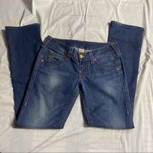 True Religion Dark Wash Boot Cut Jeans Cut# 501407, Size 28.